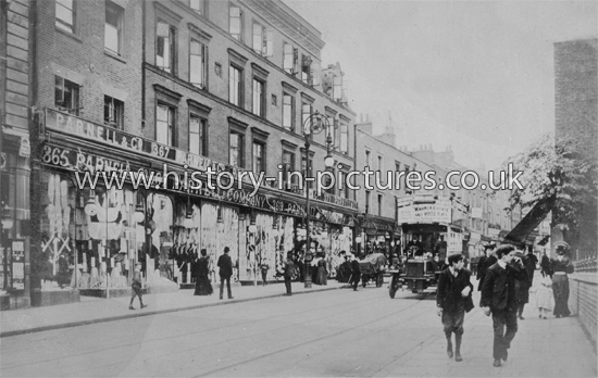Motor Bus, Mare Street, Hackney, London. c.1912